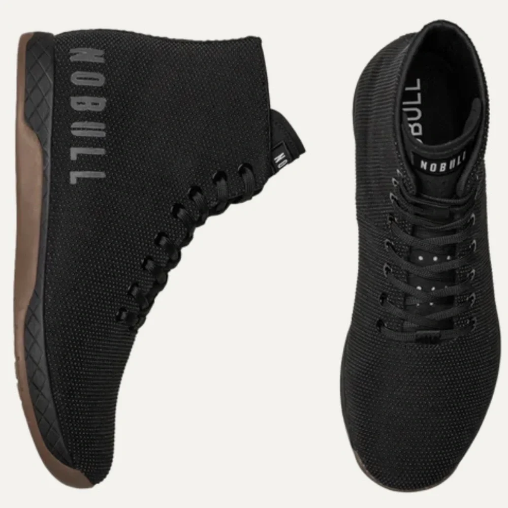 NOBULL Black High-Top Sneakers with Gum Outsole - Picture 2 of 10